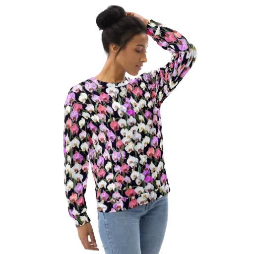 Velvet Phalaenopsis on a Sweatshirt
