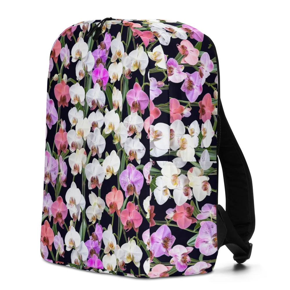 Velvet Phalaenopsis on Minimalist Backpack — Left