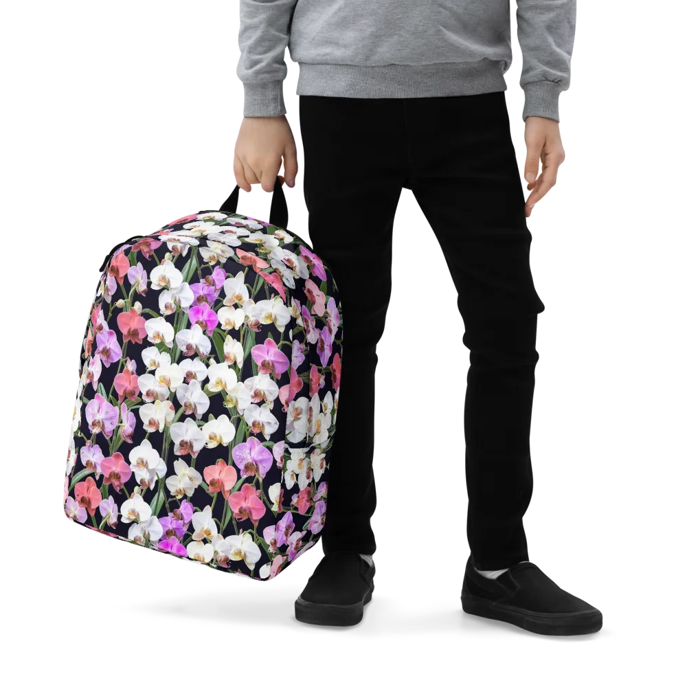 Velvet Phalaenopsis on Minimalist Backpack — Zoomed-in