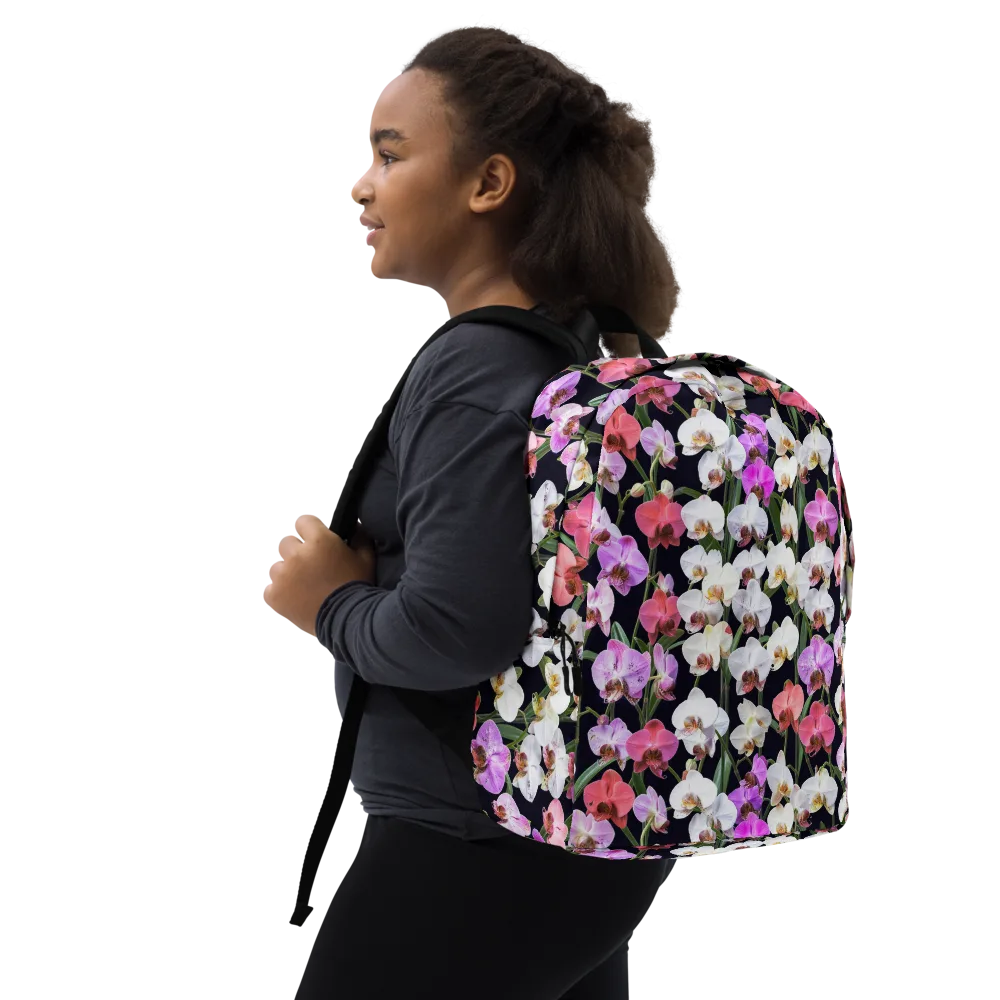 Velvet Phalaenopsis on Minimalist Backpack — Right Front