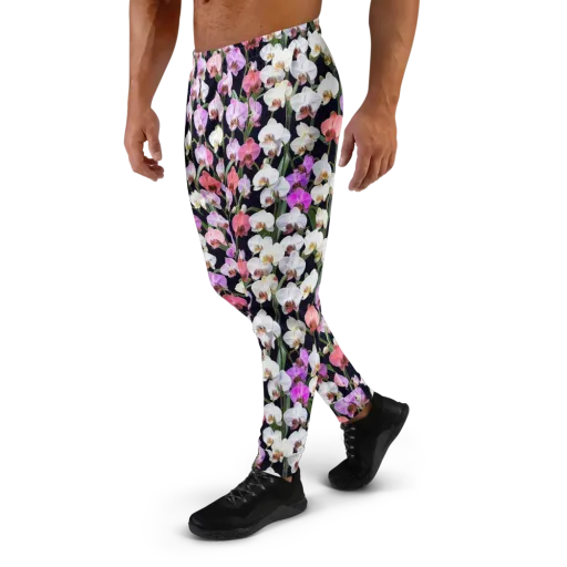 Velvet Phalaenopsis on a Men's Joggers