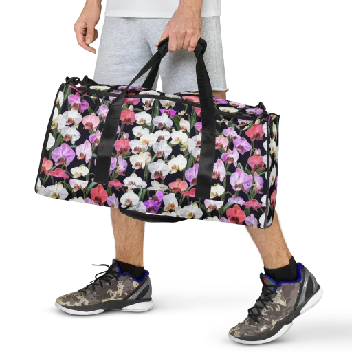 Velvet Phalaenopsis on a Duffle Bag