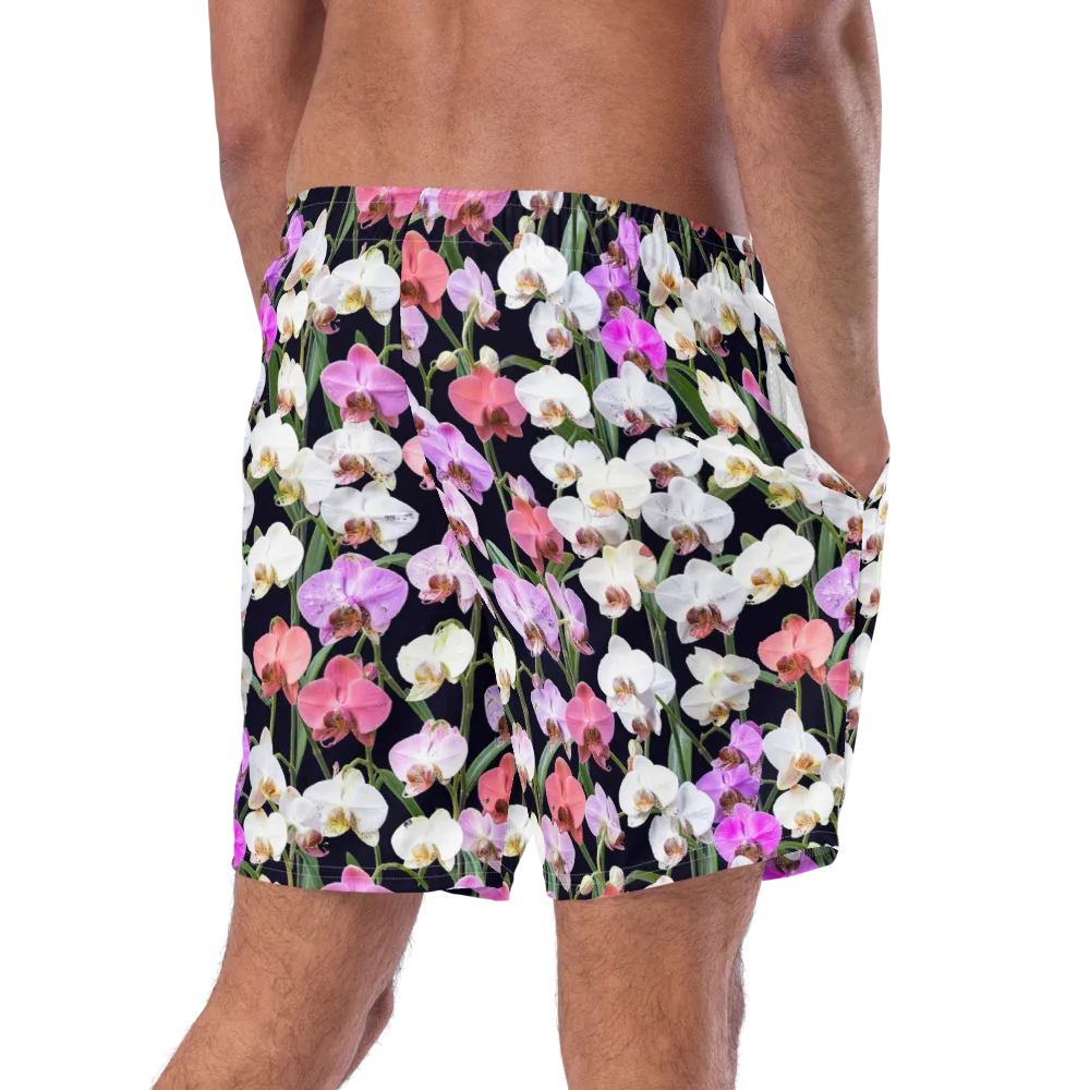 Velvet Phalaenopsis on Swim Trunks — Right Back