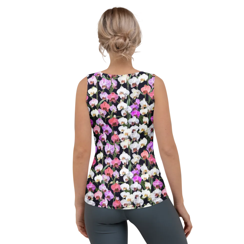Velvet Phalaenopsis on Women's Tank Top — Back