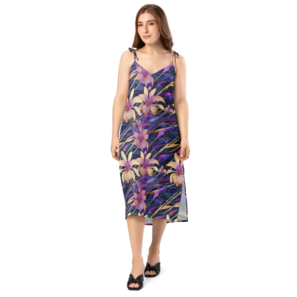 Velvet Current on Slip Dress — Front