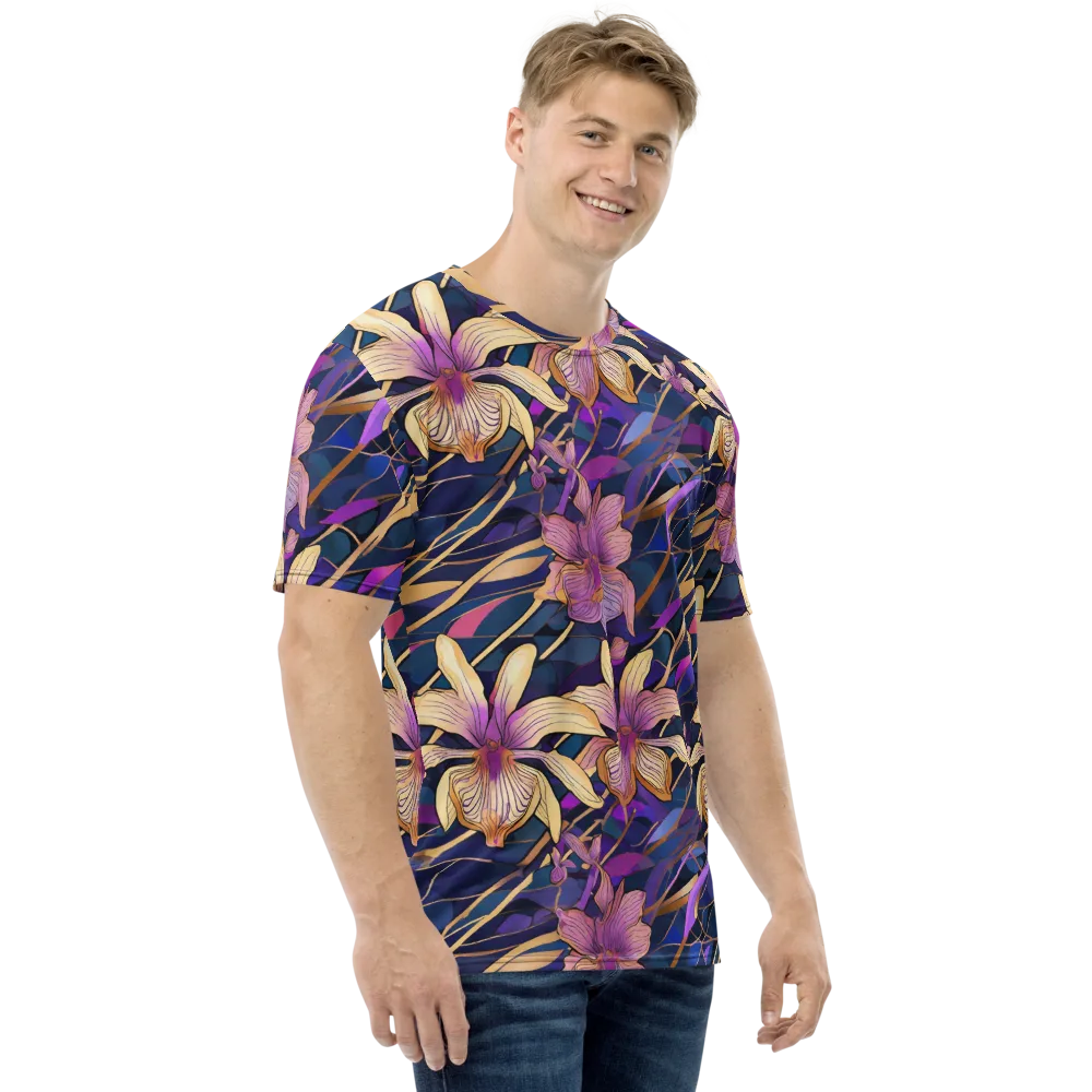 Velvet Current on Men's Crew Neck T-Shirt — Right