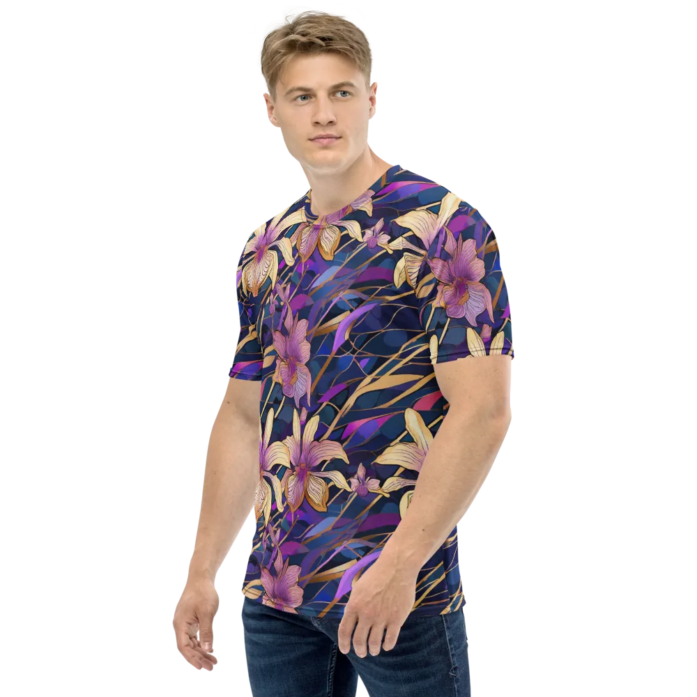 Velvet Current on Men's Crew Neck T-Shirt — Left