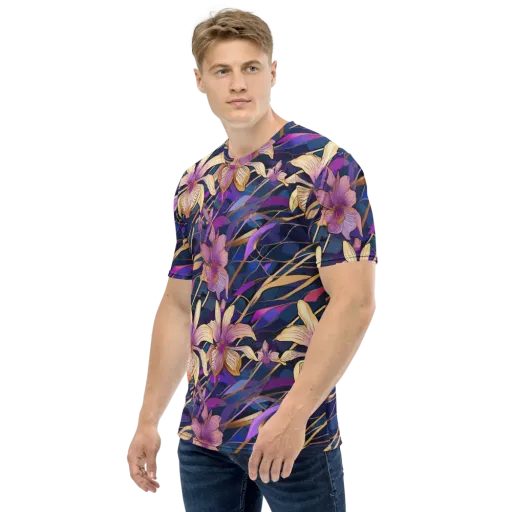 Velvet Current on a Men's Crew Neck T-Shirt
