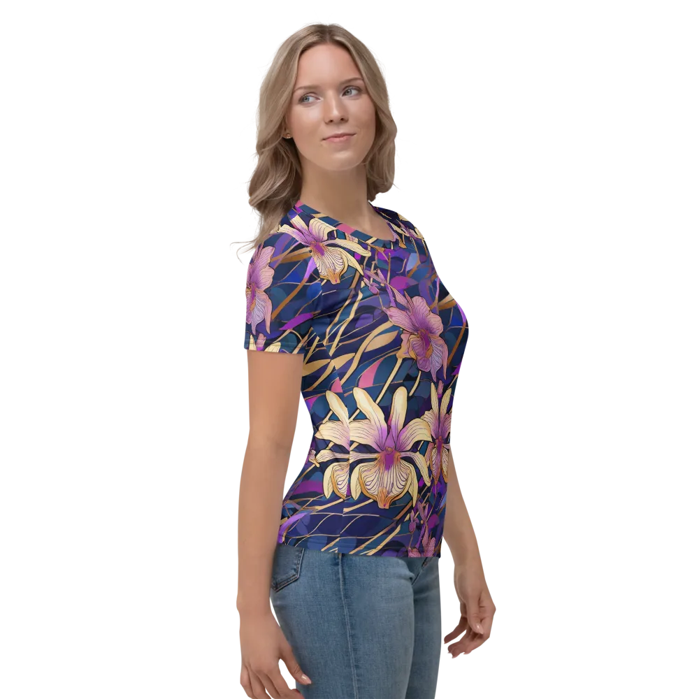 Velvet Current on Women's Crew Neck T-Shirt — Right