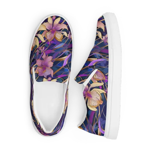 Velvet Current on a Men's Slip-On Canvas Shoes