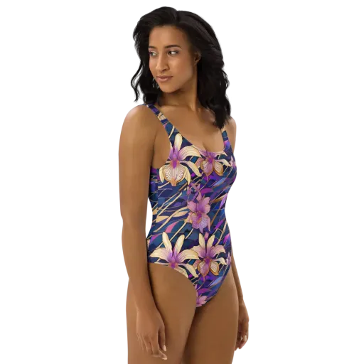 Velvet Current on a One-Piece Swimsuit