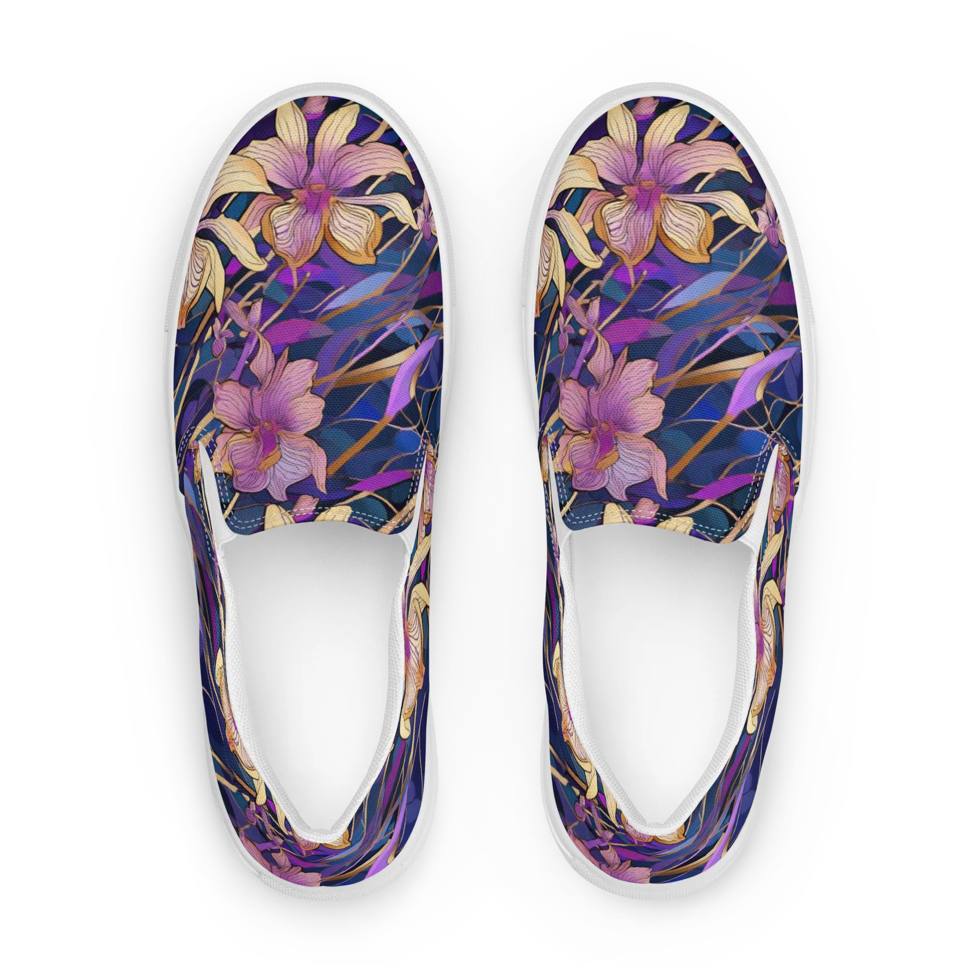 Velvet Current on Women's Slip-On Canvas Shoes — Front