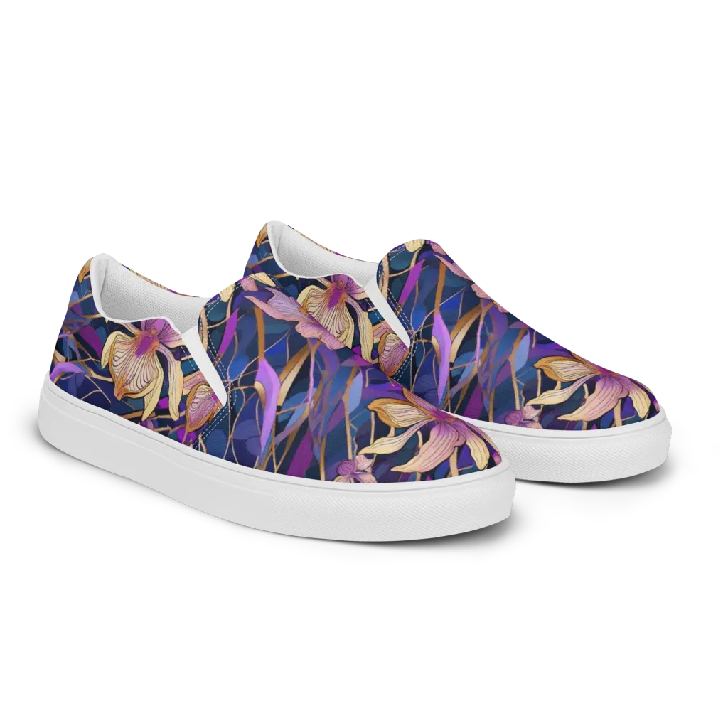 Velvet Current on Women's Slip-On Canvas Shoes — Right Front