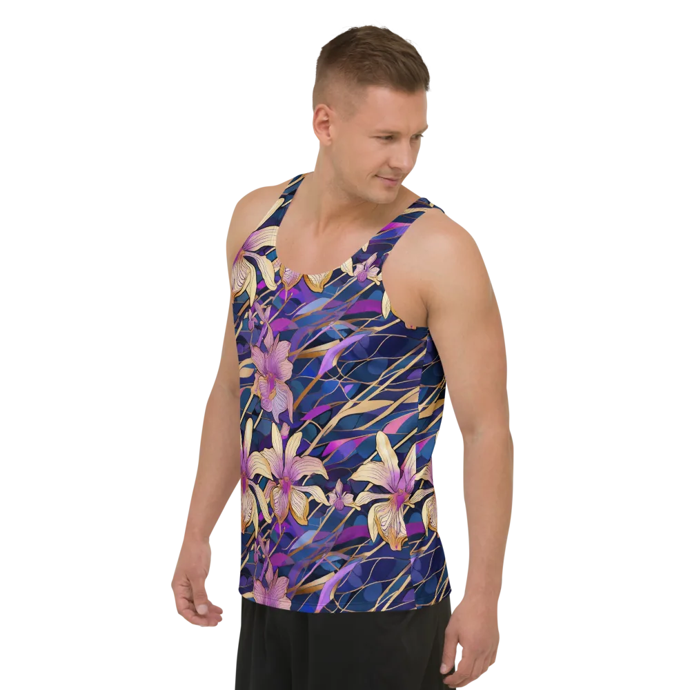 Velvet Current on Men's Tank Top — Left Front