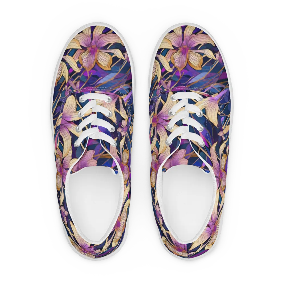 Velvet Current on Men's Lace-Up Canvas Shoes — Front