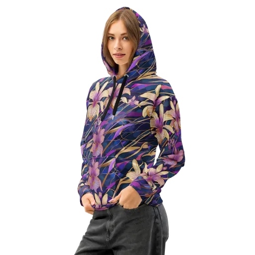 Velvet Current on a Cotton Hoodie