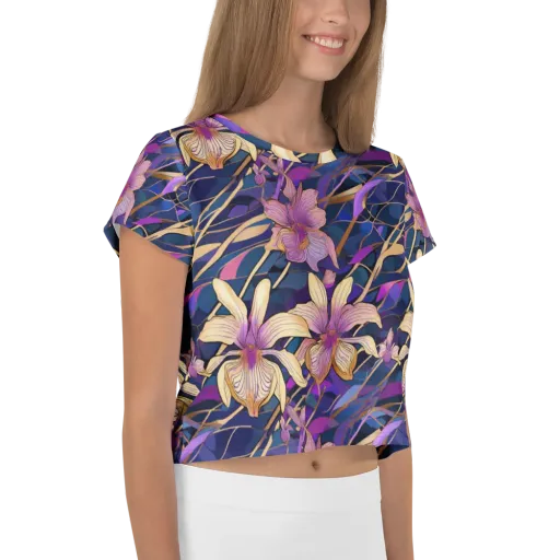 Velvet Current on a Crop Tee