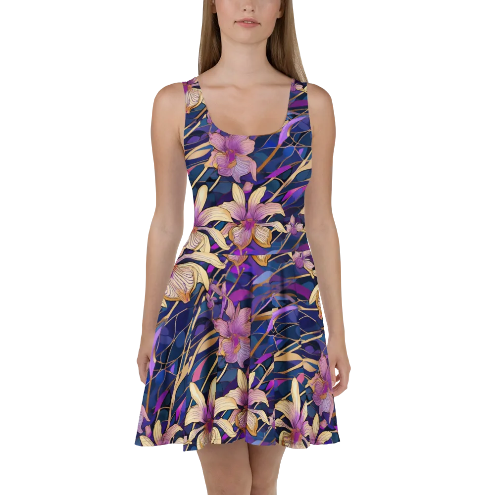 Velvet Current on Skater Dress — Front