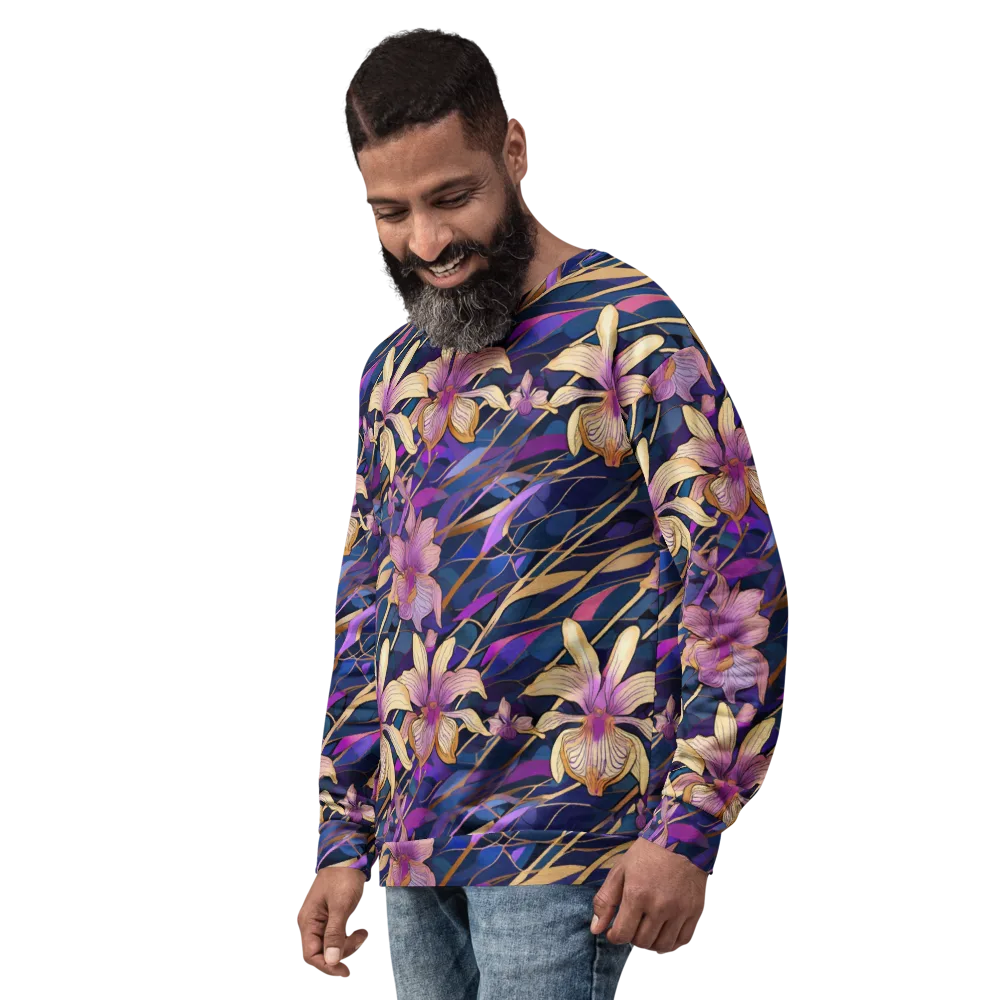 Velvet Current on Sweatshirt — Left Front