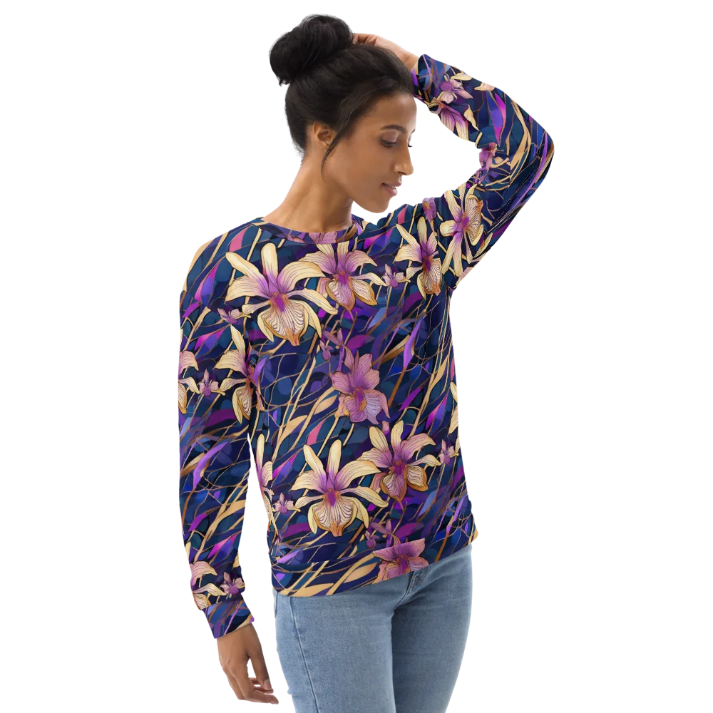 Velvet Current on Sweatshirt — Right Front