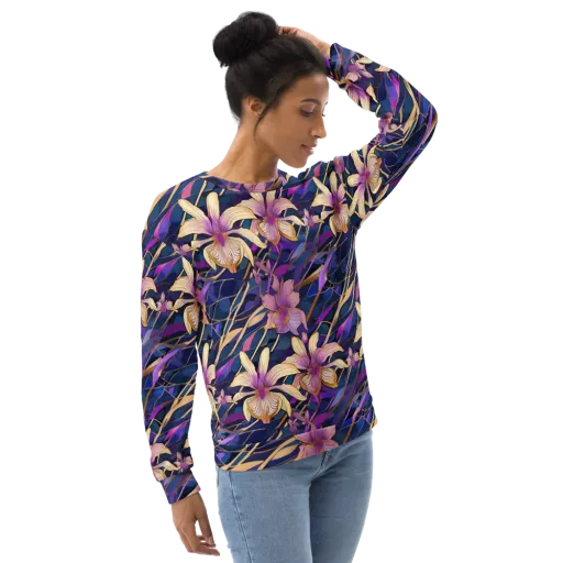 Velvet Current on a Sweatshirt