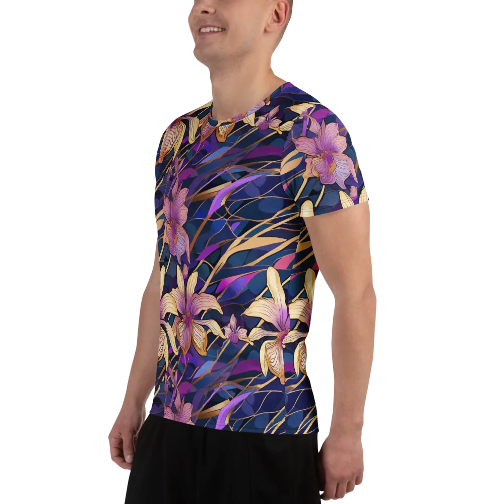 Velvet Current on Men's Athletic T-Shirt — Left