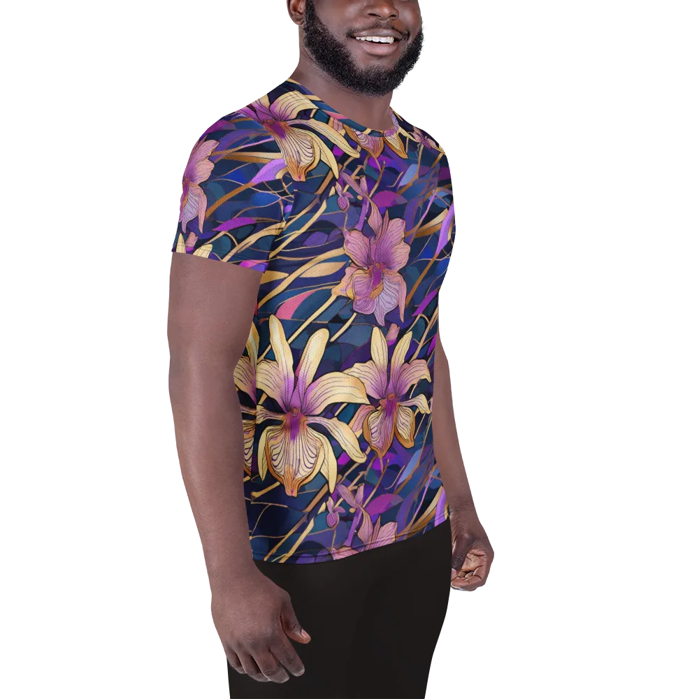 Velvet Current on Men's Athletic T-Shirt — Right