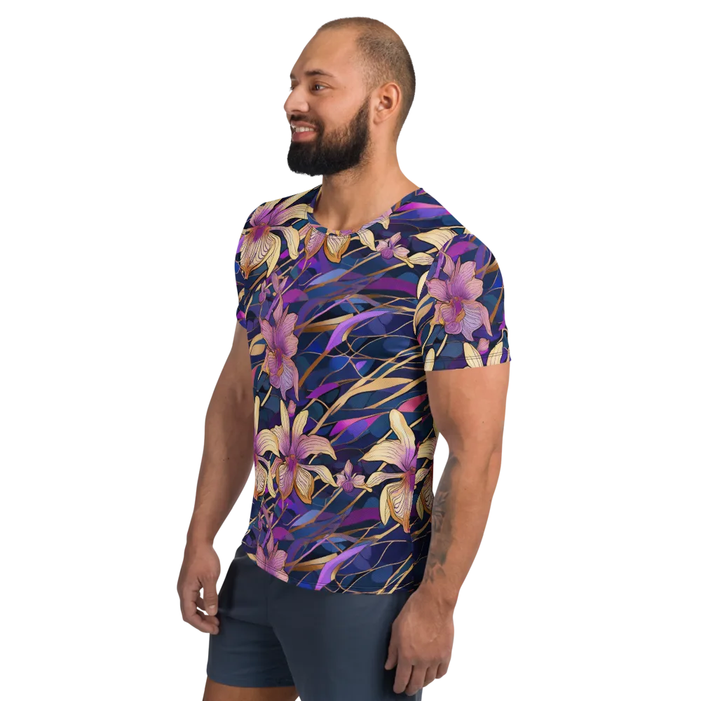 Velvet Current on Men's Athletic T-Shirt — Left