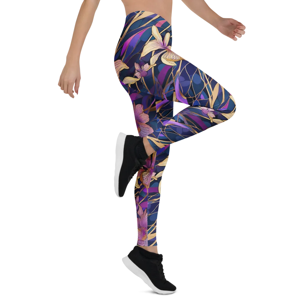 Velvet Current on Leggings — Right