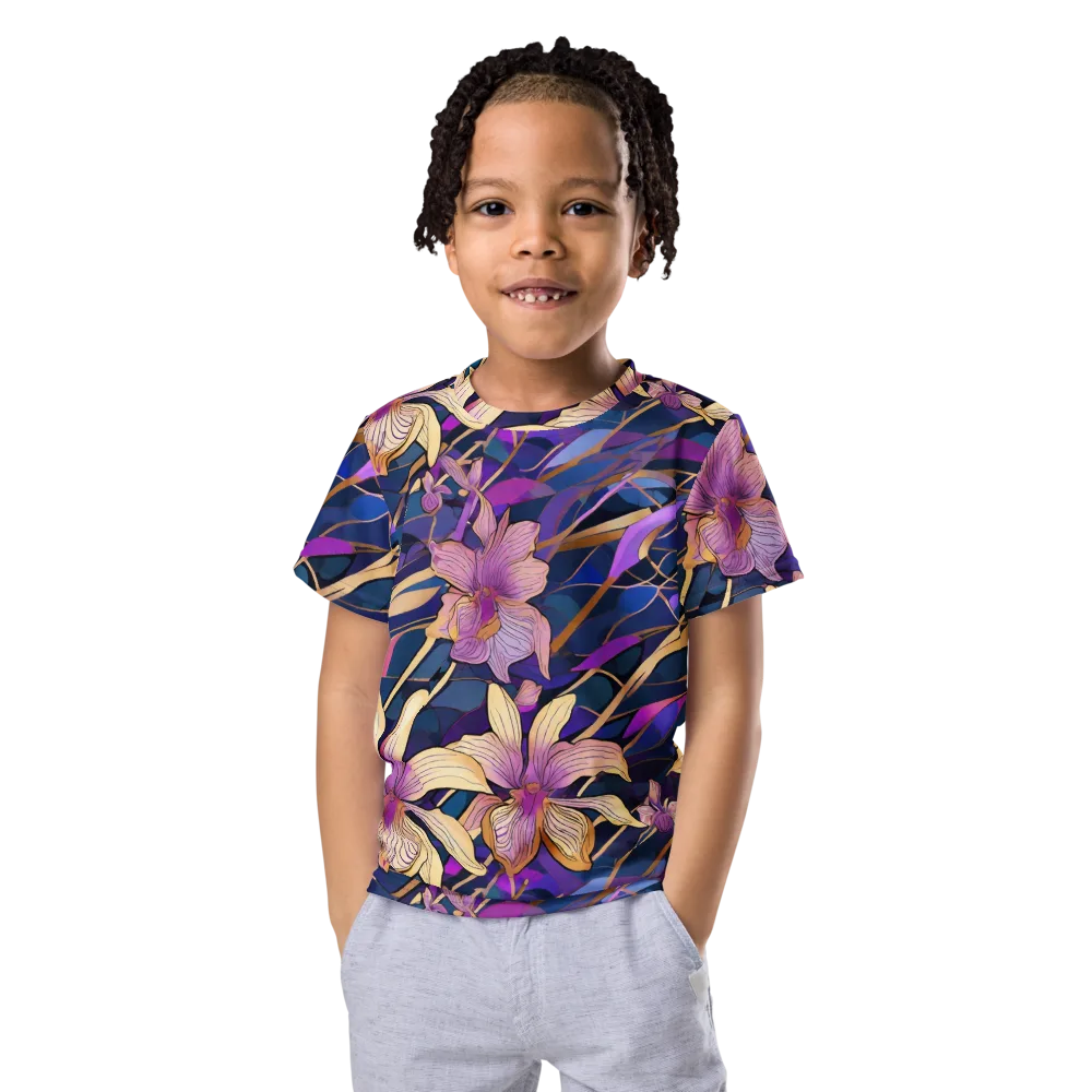 Velvet Current on Kids Crew Neck T-Shirt — Front