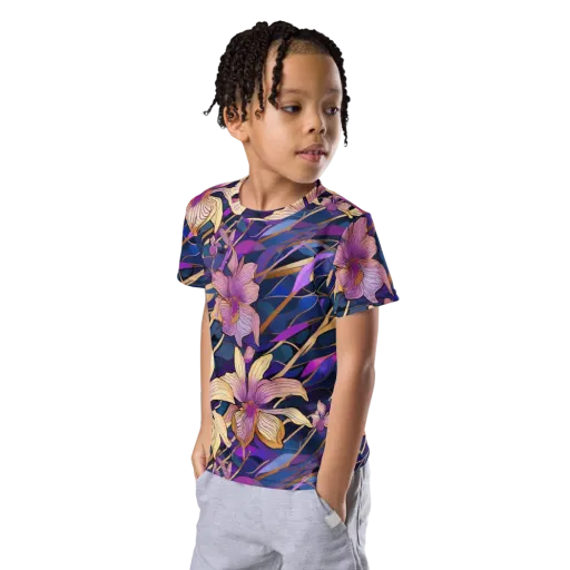 Velvet Current on a Kids Crew Neck T-Shirt