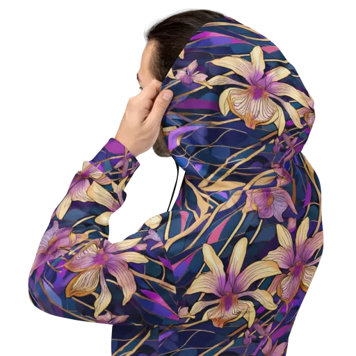 Velvet Current on a Hoodie