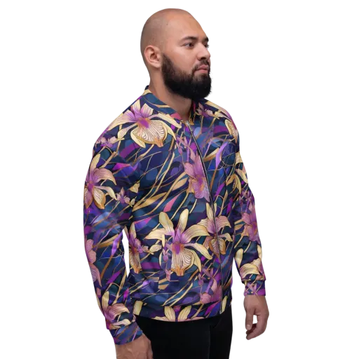 Velvet Current on a Bomber Jacket