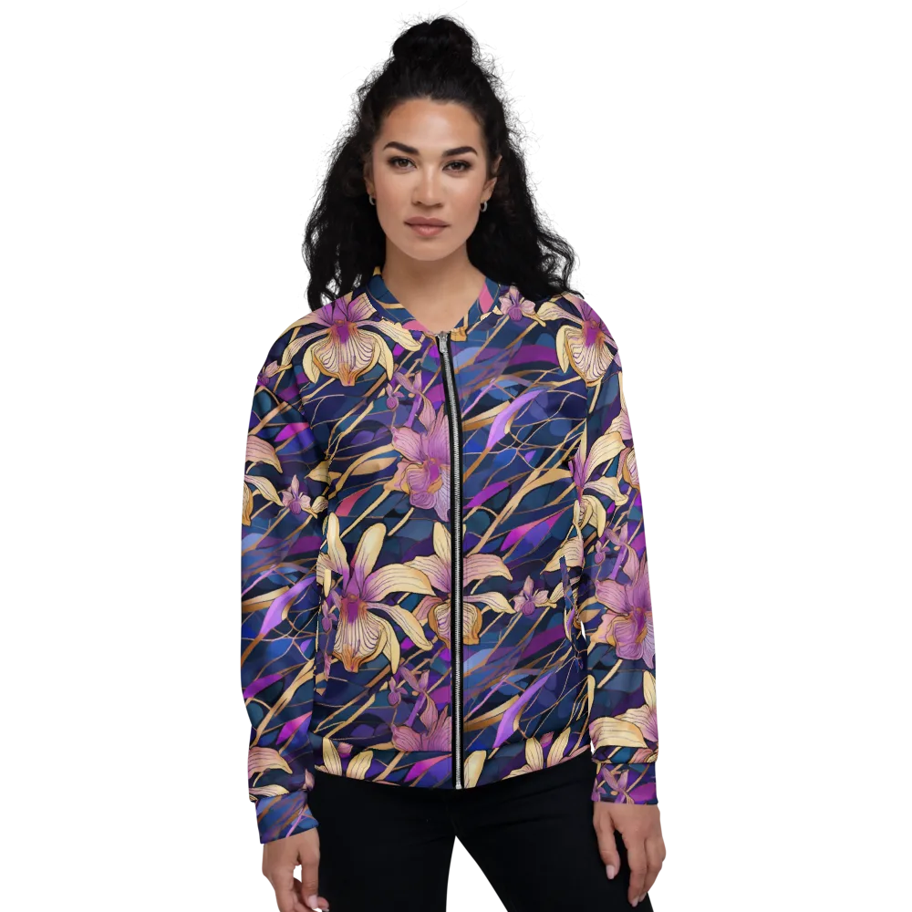 Velvet Current on Bomber Jacket — Front