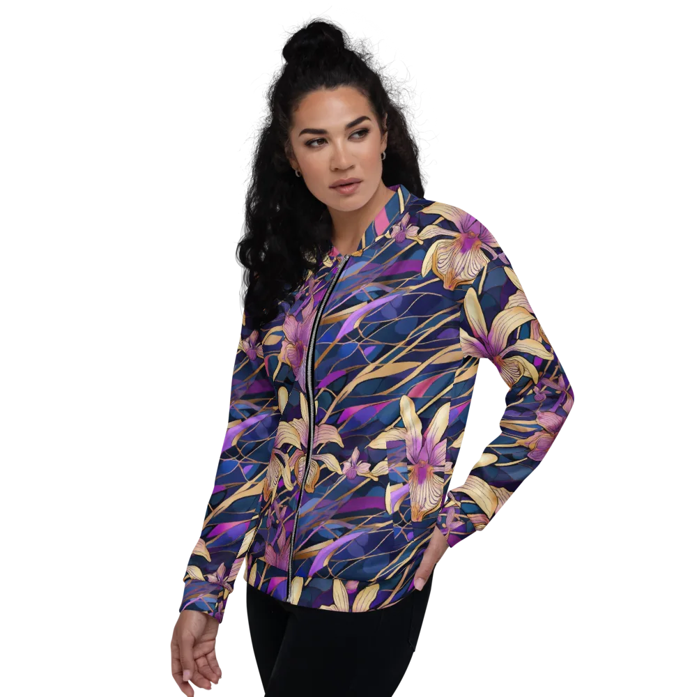 Velvet Current on Bomber Jacket — Left