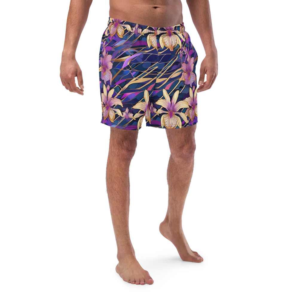 Velvet Current on Swim Trunks — Front
