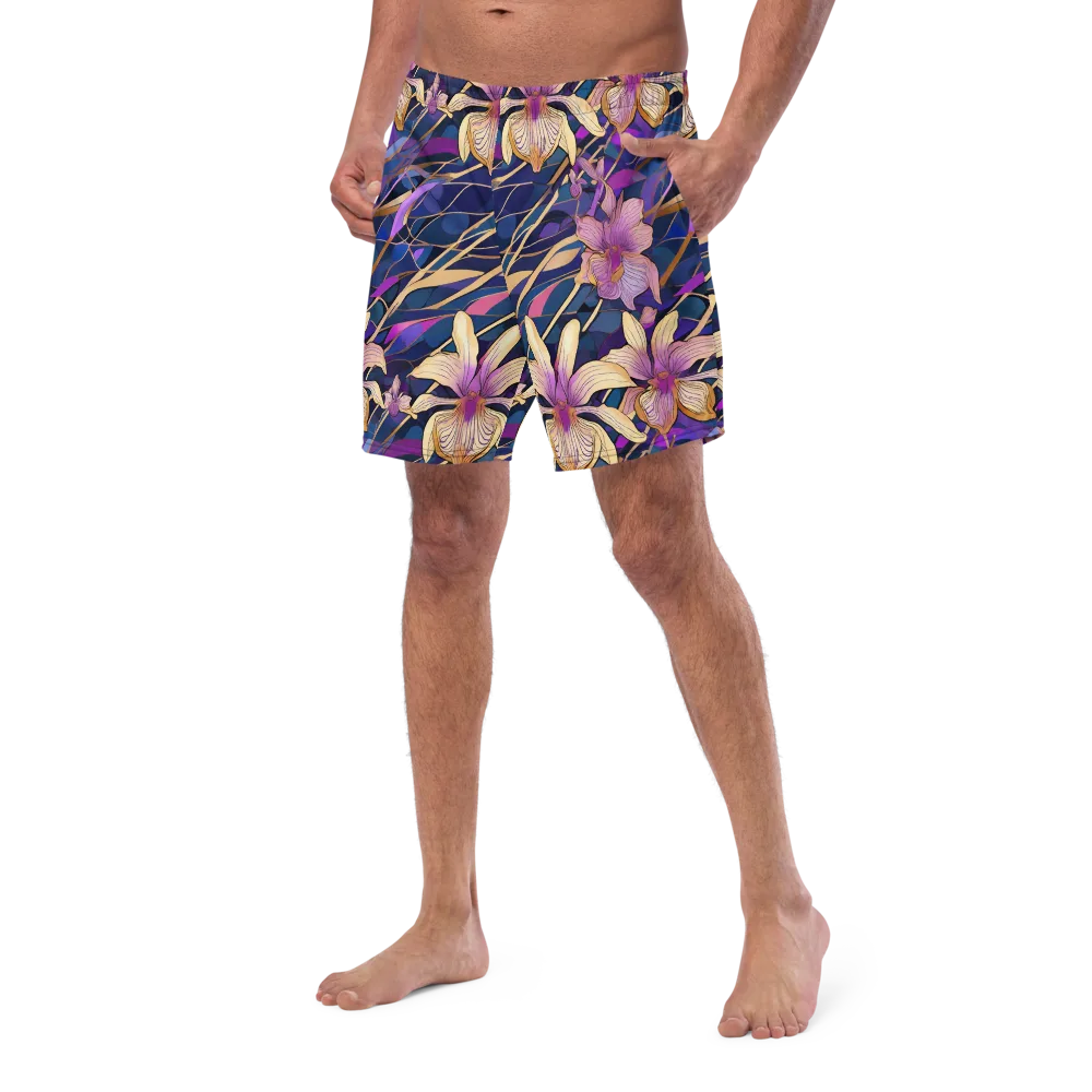 Velvet Current on Swim Trunks — Left Front