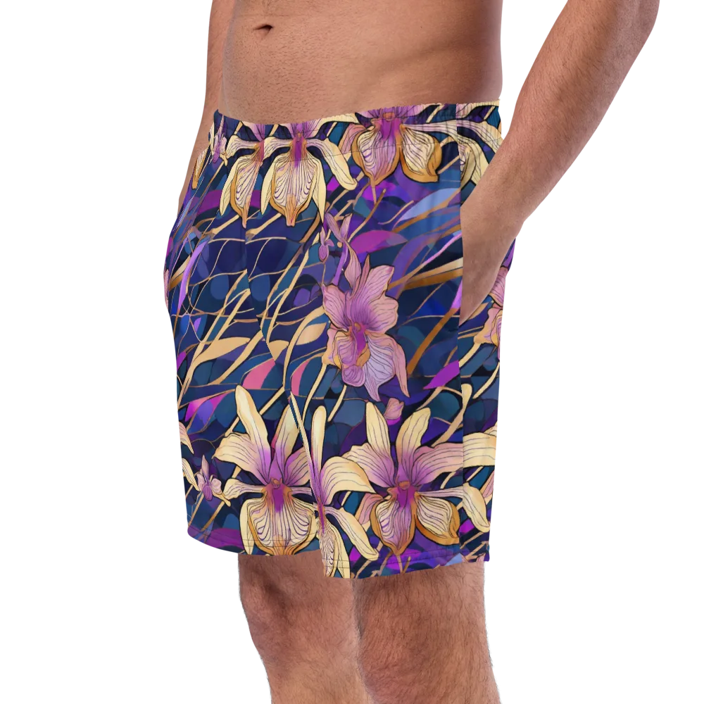 Velvet Current on Swim Trunks — Left Front