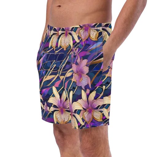 Velvet Current on a Swim Trunks