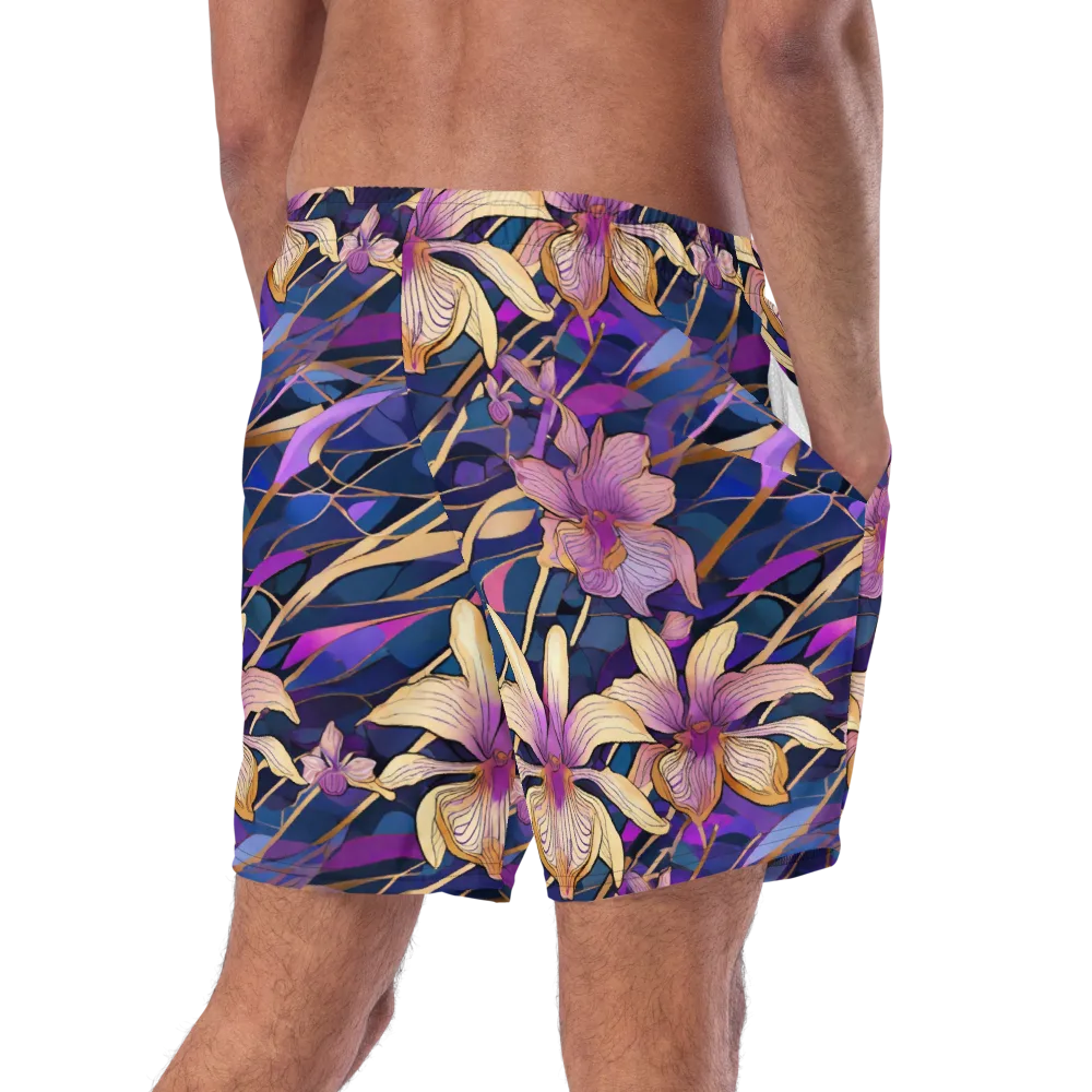 Velvet Current on Swim Trunks — Right Back