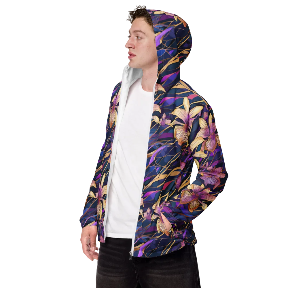 Velvet Current on Men's Windbreaker — Left Front