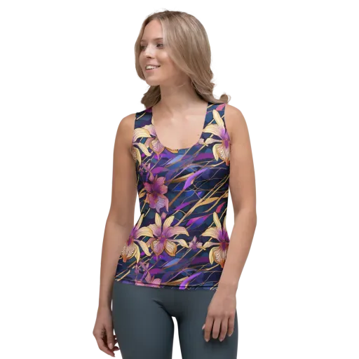 Velvet Current on a Women's Tank Top