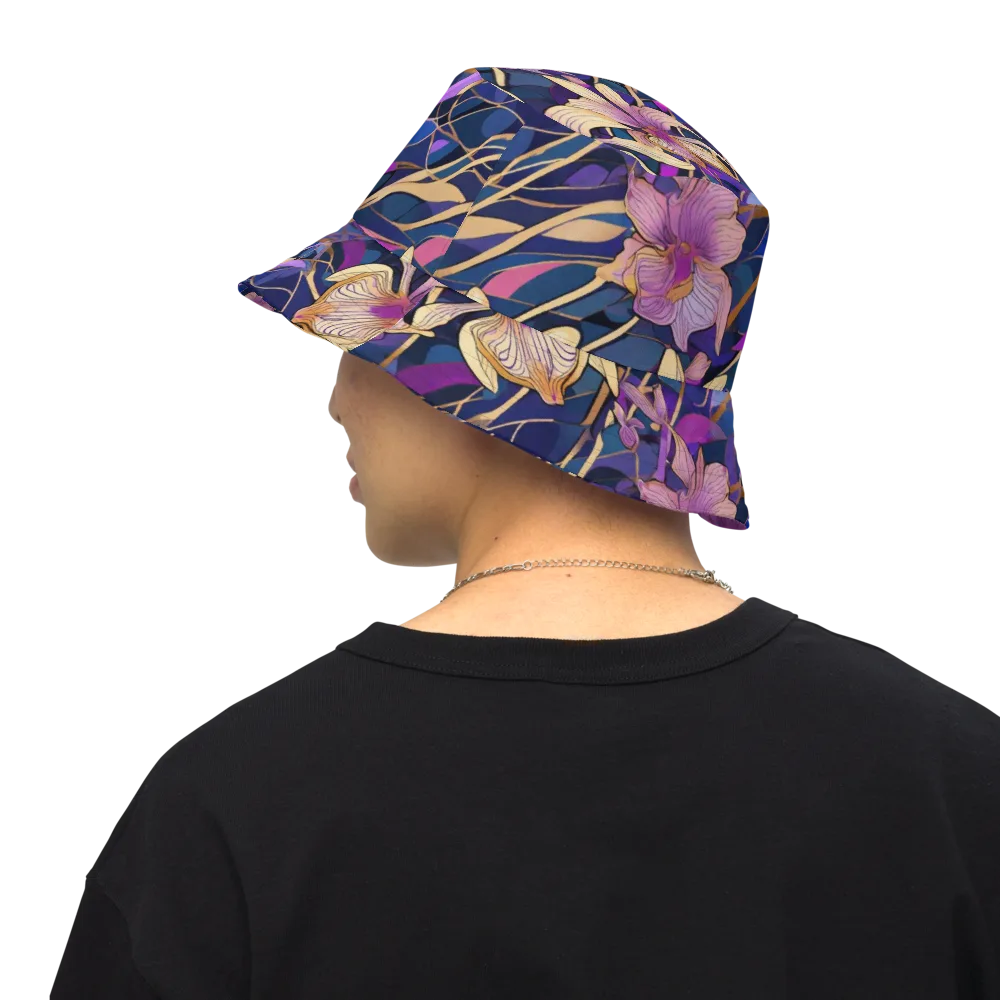Velvet Current on Reversible Bucket Hat — Back Inside
