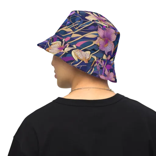 Velvet Current on a Reversible Bucket Hat