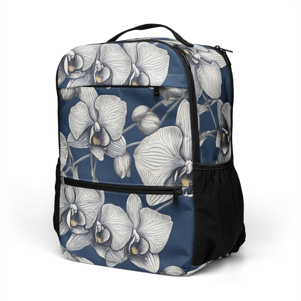 Moonlit Phalaenopsis on Utility Backpack — Left Front