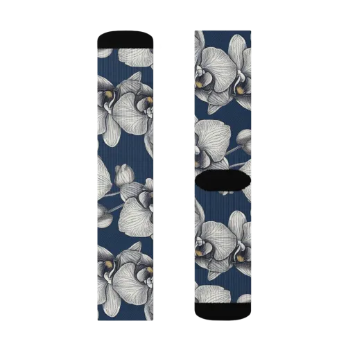 Moonlit Phalaenopsis on a Socks