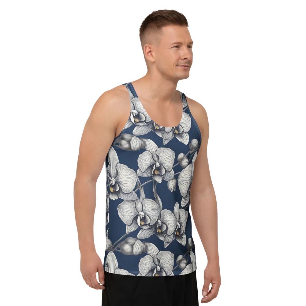 Moonlit Phalaenopsis on Men's Tank Top — Right Front