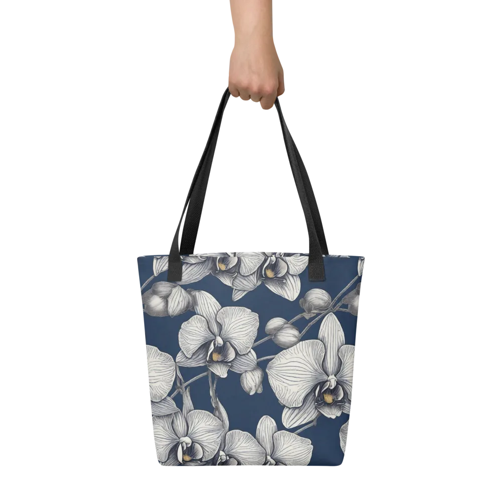 Moonlit Phalaenopsis on Tote Bag — Front