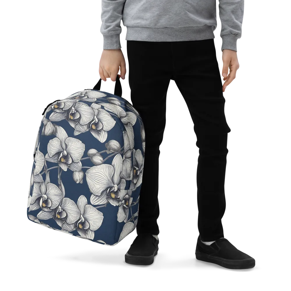Moonlit Phalaenopsis on Minimalist Backpack — Zoomed-in
