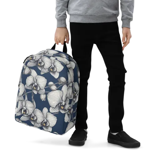 Moonlit Phalaenopsis on a Minimalist Backpack